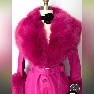Hot Pink Pleather Jacket